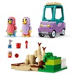 Detailed stock catalog product view of the LEGO Bluey 11216 Grannies with Bingo and Bluey elements. 