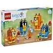 Front packaging art view for the brand new LEGO Bluey 11217 BrickBuilt Bluey Family Damaged Box. 