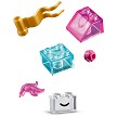 Detailed stock catalog product view of the LEGO® Classic 11040 Magical Transparent Box elements. 