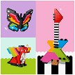 Detailed stock catalog product view of the LEGO<sup>®</sup> Classic 11045 Creative Colorful Bricks elements. 