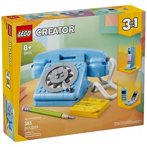 Front packaging art view for the brand new Retro Telephone. 