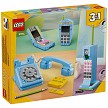 Back packaging art showcasing play features and model details for the Retro Telephone. 