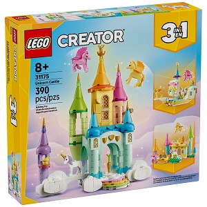 Front packaging art view for the brand new Unicorn Castle. 