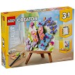 Front packaging art view for the brand new LEGO Creator 31390 Floral Art Decor Painting. 