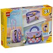 Back packaging art showcasing play features and model details for the LEGO Creator 31391 Art Fashion Bag with Storage. 
