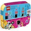 Back packaging art showcasing play features and model details for the LEGO DOTS 41914 Creative Picture Frames SOLD OUT. 