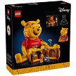 Back packaging art showcasing play features and model details for the LEGO Disney 43300 Winnie the Pooh. 