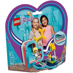 Additional product catalog view highlighting the features of the LEGO® Friends 41386 Stephanie's Summer Heart Box *Very Minor Damage* (SOLD OUT). 