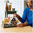 In-room lifestyle environment view demonstrating real-world size and scale constraints for the LEGO® Icons 11372 Autumn Cottage Garden set. 