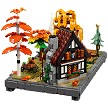 Detailed stock catalog product view of the LEGO Icons 11372 Autumn Cottage Garden elements. 