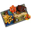 Detailed stock catalog product view of the LEGO® Icons 11372 Autumn Cottage Garden elements. 