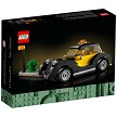 Back packaging art showcasing play features and model details for the LEGO Icons 40532 Vintage Taxi. 