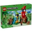 Front packaging art view for the brand new LEGO Minecraft 21282 The Parrot Houses. 