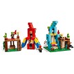 Detailed stock catalog product view of the LEGO® Minecraft® 21282 The Parrot Houses elements. 