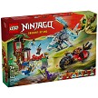 Front packaging art view for the brand new LEGO NINJAGO 71857 Ninja Vehicle Tree House Battle. 