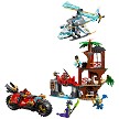 Complete built stock model assembly display of the LEGO NINJAGO 71857 Ninja Vehicle Tree House Battle. 