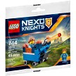 Additional product catalog view highlighting the features of the LEGO Nexo Knights 30372 Robins Mini Fortrex. 