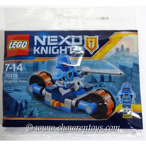 Additional product catalog view highlighting the features of the LEGO Nexo Knights 30376 Knighton Rider. 