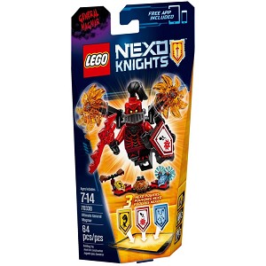 Additional product catalog view highlighting the features of the LEGO Nexo Knights 70338 Ultimate General Magmar. 
