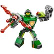 Additional product catalog view highlighting the features of the LEGO Nexo Knights 70364 Battle Suit Aaron. 