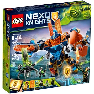 Additional product catalog view highlighting the features of the LEGO Nexo Knights 72004 Tech Wizard Showdown. 