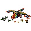 Additional product catalog view highlighting the features of the LEGO Nexo Knights 72005 Aarons Xbow. 