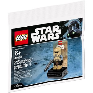 Additional product catalog view highlighting the features of the LEGO® Star Wars™ 40176 Scarif Stormtrooper (SOLD OUT). 