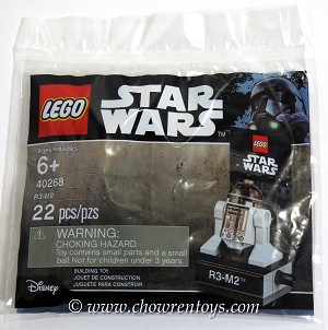 Additional product catalog view highlighting the features of the LEGO® Star Wars™ 40268 R3-M2 (SOLD OUT). 