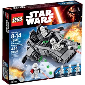 Additional product catalog view highlighting the features of the LEGO® Star Wars™ 75100 First Order Snowspeeder (SOLD OUT). 