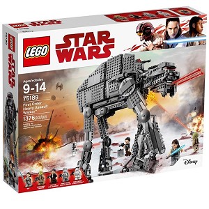 Additional product catalog view highlighting the features of the LEGO® Star Wars™ 75189 First Order Heavy Assault Walker (SOLD OUT). 