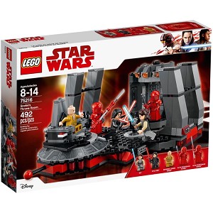 Additional product catalog view highlighting the features of the LEGO® Star Wars™ 75216 Snoke's Throne Room (SOLD OUT). 