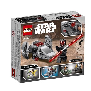 Additional product catalog view highlighting the features of the LEGO® Star Wars™ 75224 Sith Infiltrator Microfighter (SOLD OUT). 