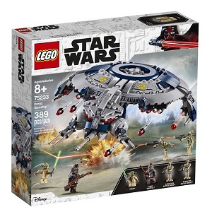 Additional product catalog view highlighting the features of the LEGO® Star Wars™ 75233 Droid Gunship (SOLD OUT). 