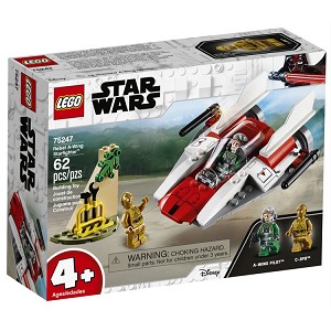 Additional product catalog view highlighting the features of the LEGO® Star Wars™ 75247 Rebel A-wing Starfighter (SOLD OUT). 