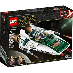 Additional product catalog view highlighting the features of the LEGO® Star Wars™ 75248 Resistance A-wing Starfighter (SOLD OUT). 