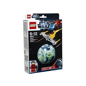 Additional product catalog view highlighting the features of the LEGO® Star Wars™ Planet Series I 9674 Naboo Starfighter & Naboo (SOLD OUT). 