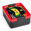 Additional product catalog view highlighting the features of the LEGO Storage Products 40520654 Ninjago Snack Box Black. 