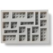 Additional product catalog view highlighting the features of the LEGO Storage Products 41000003 Ice Cube Tray Medium Stone Grey. 