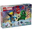 Front packaging art view for the brand new LEGO Super Heroes Marvel 76340 Advent Calendar 2026. 