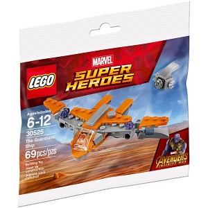 Additional product catalog view highlighting the features of the LEGO Super Heroes Marvel 30525 The Guardians Ship SOLD OUT. 