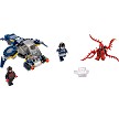 Additional product catalog view highlighting the features of the LEGO Super Heroes Marvel 76036 Carnages Shield Sky Attack SOLD OUT. 