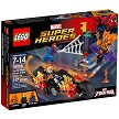 Additional product catalog view highlighting the features of the LEGO Super Heroes Marvel 76058 SpiderMan Ghost Rider TeamUp SOLD OUT. 