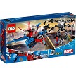 Additional product catalog view highlighting the features of the LEGO Super Heroes Marvel 76150 Spiderjet vs Venom Mech SOLD OUT. 