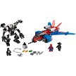 Additional product catalog view highlighting the features of the LEGO Super Heroes Marvel 76150 Spiderjet vs Venom Mech SOLD OUT. 