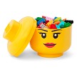 Additional product catalog view highlighting the features of the LEGO Storage Products 40310805 Small Head Yellow Girl. 