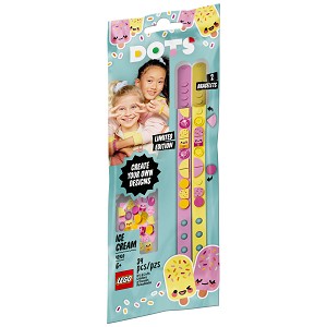 Additional product catalog view highlighting the features of the LEGO DOTS 41910 Ice Cream Besties Bracelets. 