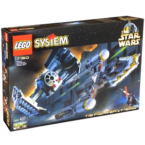 Additional product catalog view highlighting the features of the LEGO® Star Wars™ 7150 TIE Fighter™ & Y-wing™. 