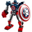 Additional product catalog view highlighting the features of the LEGO Super Heroes Marvel 76168 Captain America Mech Armor SOLD OUT. 