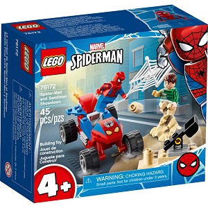 Additional product catalog view highlighting the features of the LEGO Super Heroes Marvel 76172 SpiderMan and Sandman Showdown SOLD OUT. 