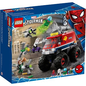 Additional product catalog view highlighting the features of the LEGO Super Heroes Marvel 76174 SpiderMans Monster Truck vs Mysterio SOLD OUT. 